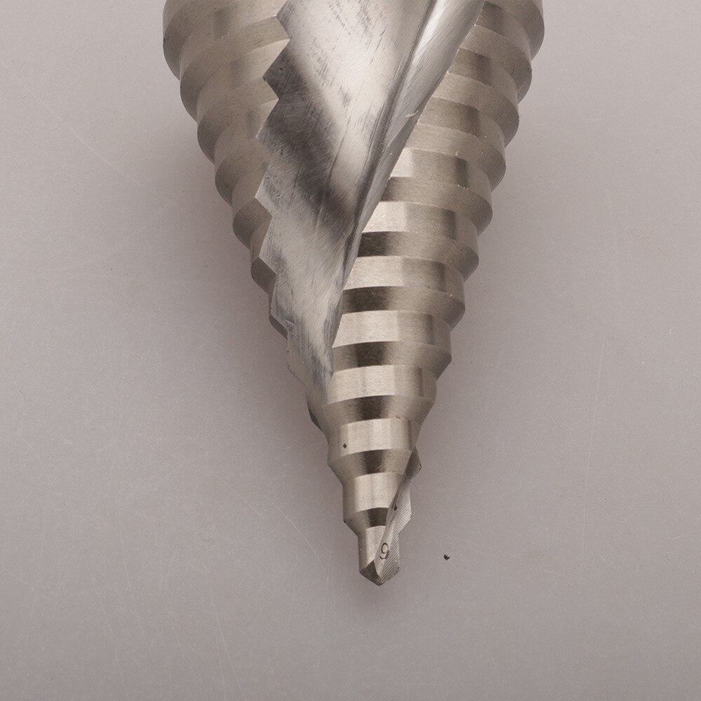 Spot spiral groove stepped drill 6-60MM pagoda stepped drill 4241 triangular handle open hole reaming tool