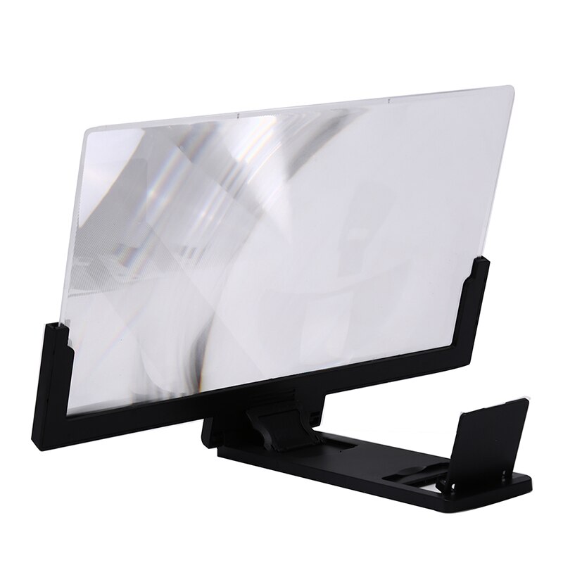 1pc 14 pouces Mobile 3D lentille écran de film agrandir 3X loupe support pliant support de téléphone pour téléphones mobiles universel en plastique
