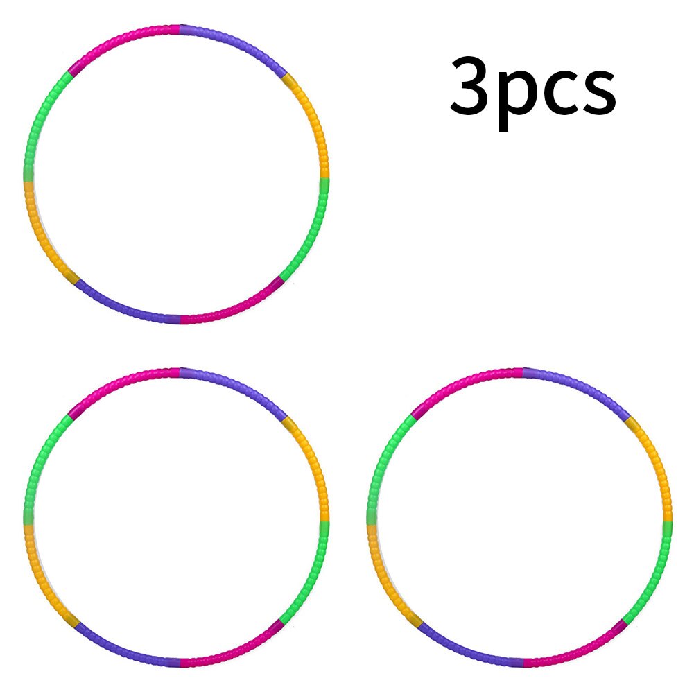 Aro de ejercicio pesado portátil para niños, aros deportivos de empalme, entrenamiento, gimnasia, baile, colores, 3 uds.