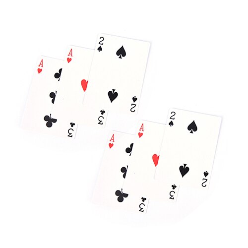 2 sæt magi 3 tre kort trick kort let klassiske magiske spillekort