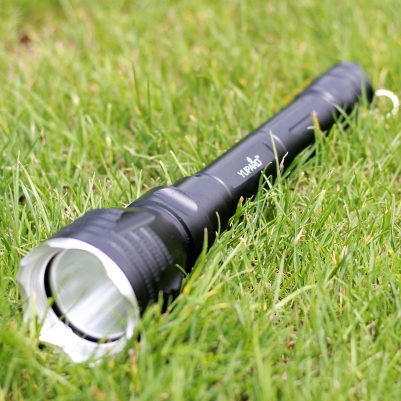 YUPARD Underwater diver Flashlight Torch XM-L2 T6 yellow light Lamp Waterproof diving 100m+18650 rechargeable battery+charger