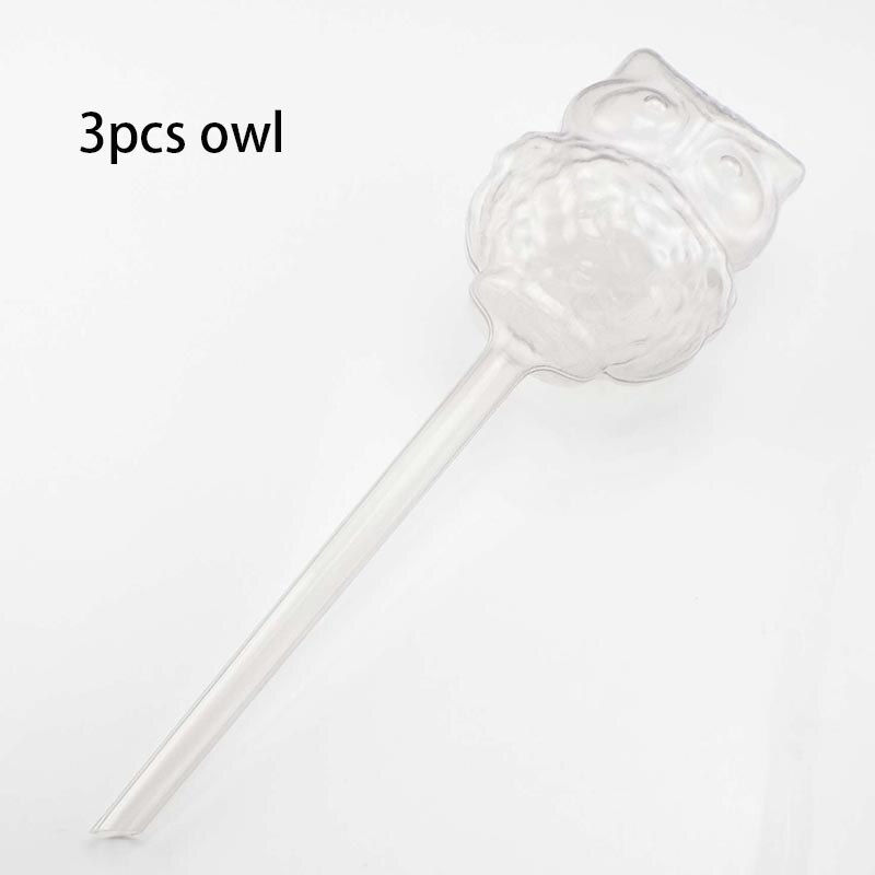 1/3pcs Automatic Plant Watering Bulbs Self Watering Balls House Garden Water Can Houseplant Device Drip Irrigation System Tools: 3pcs Owl