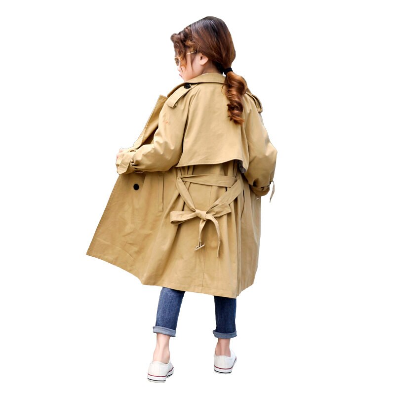 2020 primavera autunno neonate Trench giacca doppio petto per abbigliamento per ragazze top solidi bambini giacca a vento ragazzi capispalla