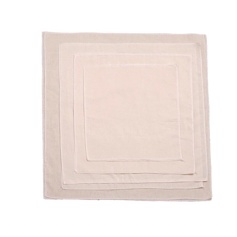 Paños de cocina de algodón para queso, Tofu, filtros, gasa blanca, suministros de cocina, 8 tamaños: 60cmX60cm