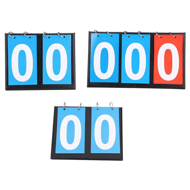2/3/4 Digit Draagbare Flip Sport Scorebord Score Teller Voor Tafeltennis Basketbal
