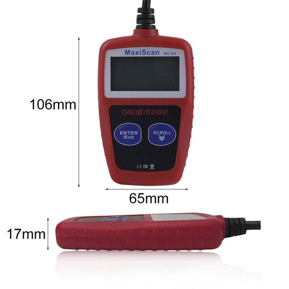 MS309 OBD2 Auto Diagnose Tool Code Scanner Reader Engine Fault Code Reader Professionele Auto Diagnostische Detector