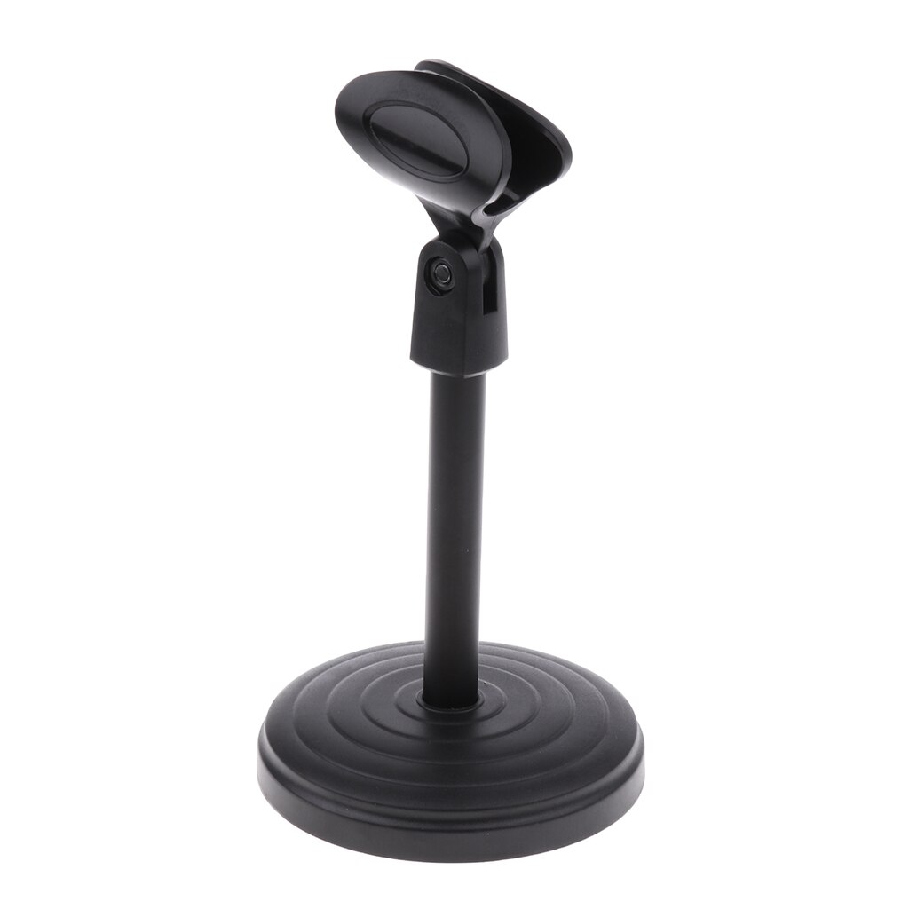 Desktop Microphone Stand Tabletop Clip Holder Mount for Meetings Lectures Podcasts