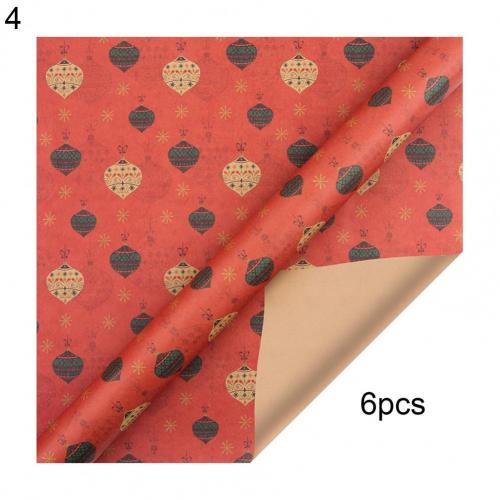 Papel tisú Rectangular para envolver , 6 uds., colorido, Flexible, para: 4