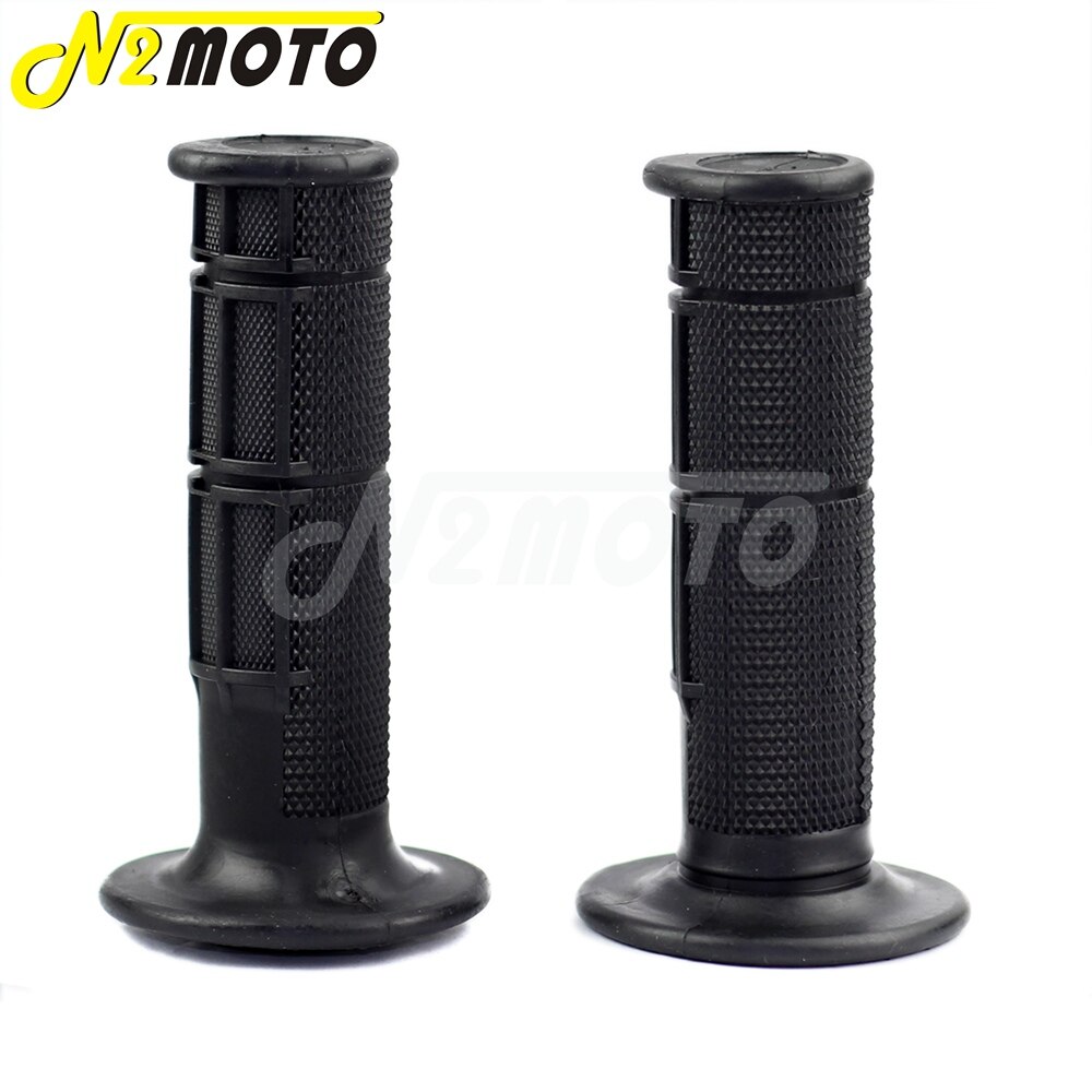 Off Road Universal Motorcycle Black Soft Rubber 22mm 7/8" Hand Grips Racing Pit Dirt Bike Motocross For Honda Suzuki Kawasaki