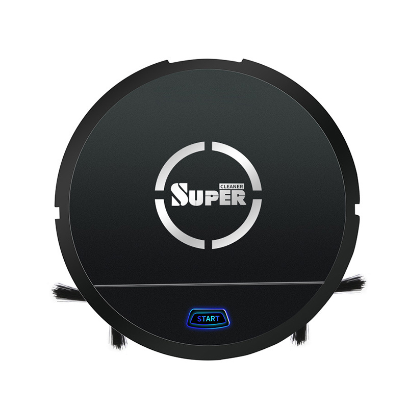Roboter staubsauger Roboter-staubsauger fegen & nass Mopp Gleichzeitig Für Harte BöHöhle & Teppich Laufen Staub Sterilisieren Clever geplant: Schwarz