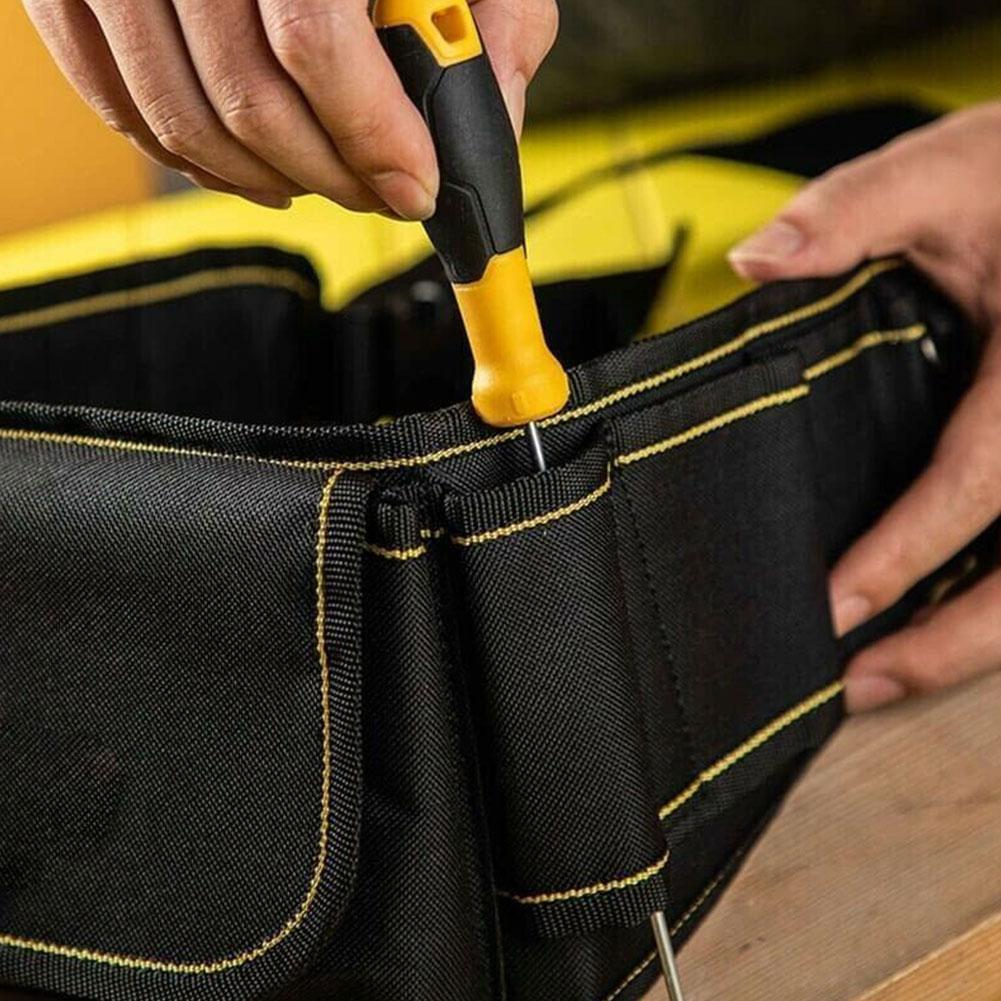 Multifunctional Repair Kit Oxford Cloth Hardware Tool Belt Bag Waterproof Firm Durable Multi-pockets Waist Bag