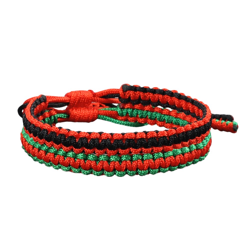 2 Stks/set Vrouwen Geweven Armband Bohemian Katoenen Touw Gevlochten Armbanden Voor Mannen Liefhebbers Beste Vriend Kinderen Geluk Sieraden: style 2