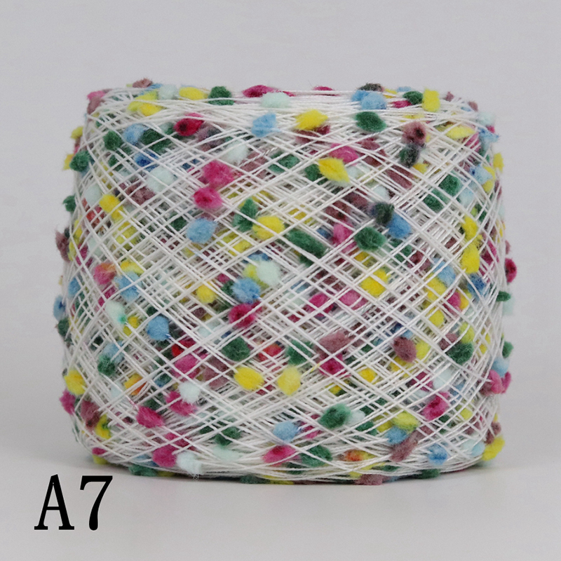 Fil de Nylon perlé coloré au Crochet 50G, fil de partenaire pour le tricot à la main pour les vêtements de bricolage: A7