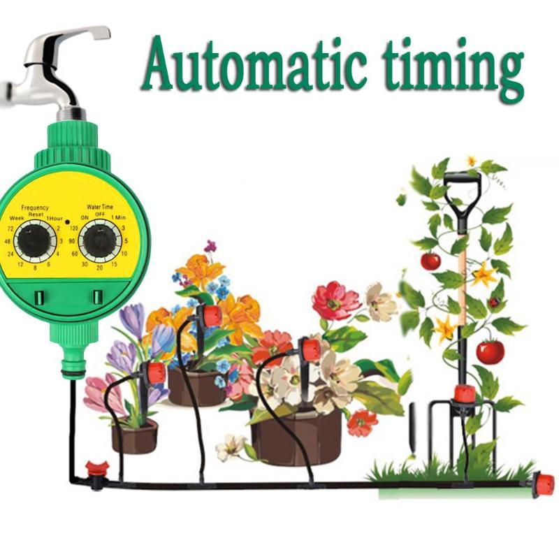 Garden Watering Timer Waterproof Automatic Electronic Outdoor Greenhouse Irrigation Controller Valve Sprinkler Watering System