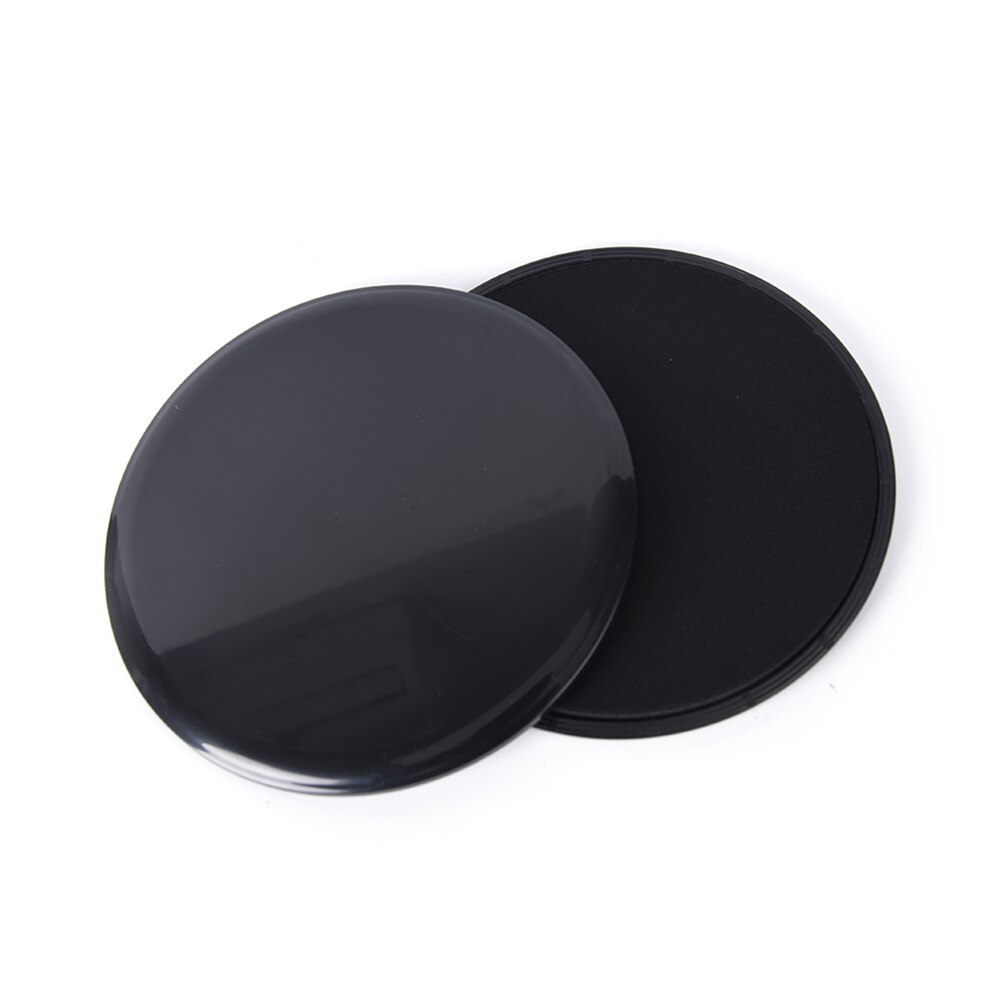1 par fitness gliders gym slider träningsskivor core träning fitness slide disc gym träning bantning utrustning: Svart