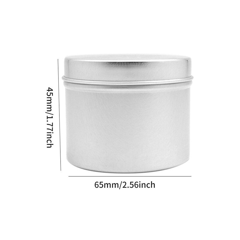 6pcs Candle Jars With Lid Bulk Round Candle Container Tins Candle Making Tools Wood Cotton Wicks DIY Candle Coffee Beans Storage