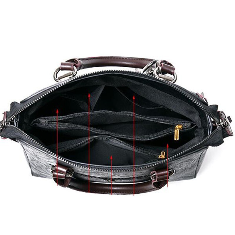 Dames handtassen met bontprint damestassen dames pu leren schoudertassen leuke tote bag bolsa  lb340