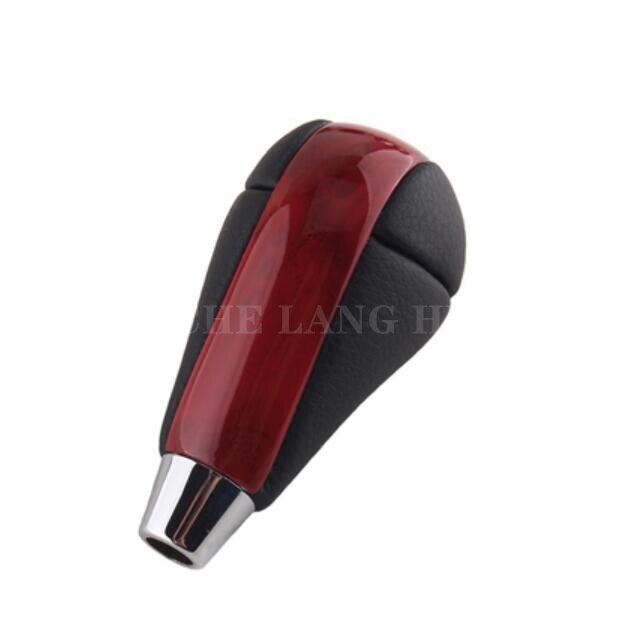 Leather Chrome Automatic Gear Shift Knob For Lexus IS200 IS250 IS300 IS350 2005 2006 2007: Pink