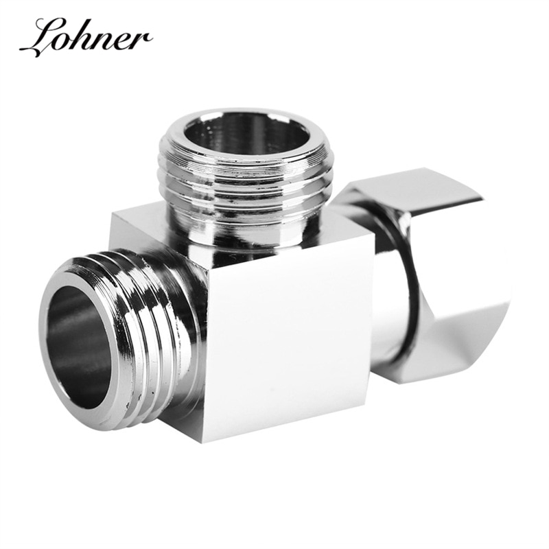 Lohner-cartuchos para grifo de baño, adaptador de válvula de 3 vías T de para cabezal de ducha de bidé, desviador de agua de latón