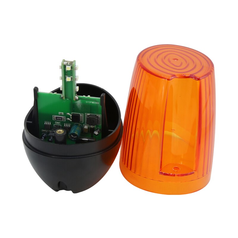 universell 12v 18v 24v 110v 220v ac/dc ledet lys automatisk garasje skyve / svingport åpner blinke alarm lampe blinke sikkerhet