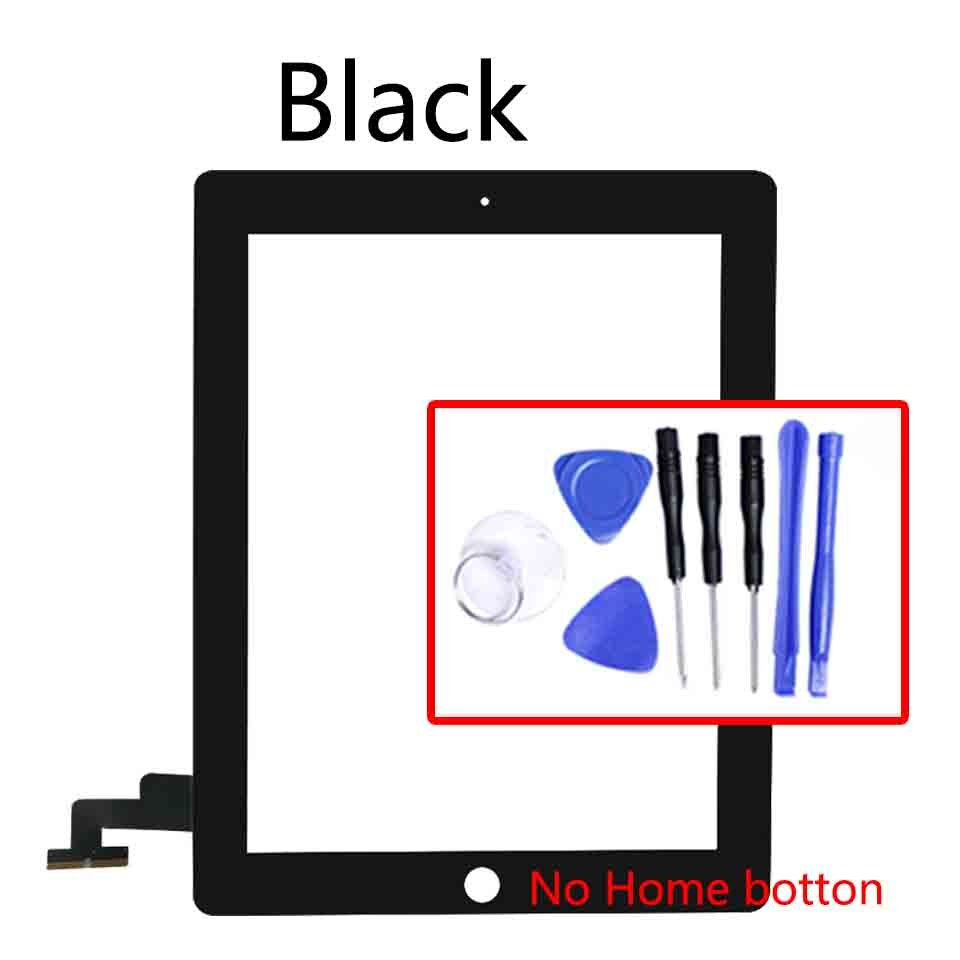 Touch Screen Voor Ipad 2 IPad2 A1395 A1396 A1397 Touch Panel Lcd Buitenste Display Digitizer Sensor Glas Vervanging: Black-With tool