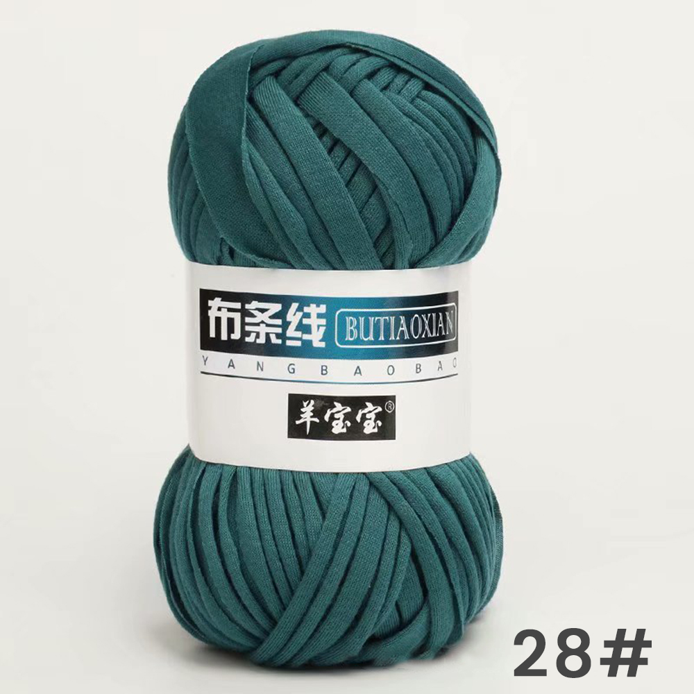 100g Dik Garen Super Zacht Gekleurde Doek Stof Strip Garen Voor Hand Breien Geweven Tas Tapijt Mand DIY handgebreid Materiaal