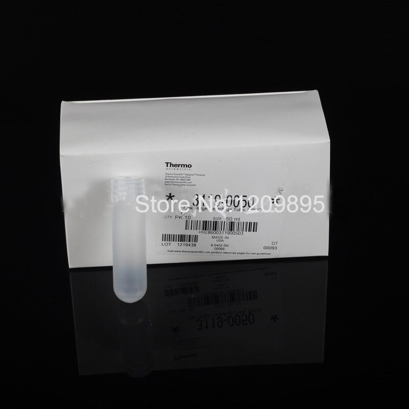 Tube de centrifugeuse haute vitesse de 50ml, 1 pièce/paquet, 3119 à 0050 PP, le matériau peut être autoclavé, Tube en plastique de 50000 tr/min,