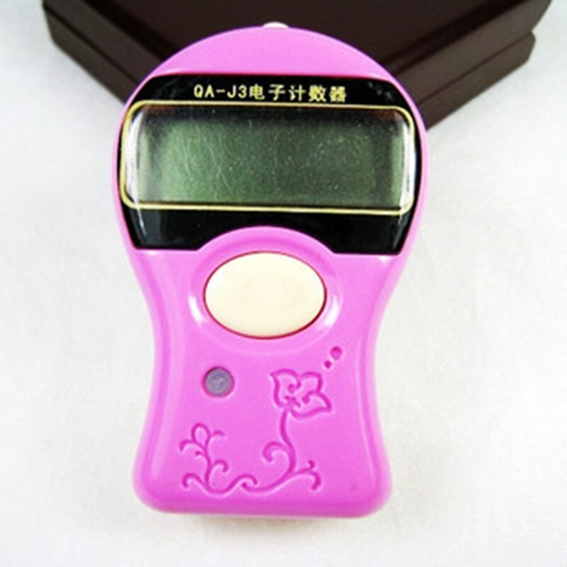 J6PA Large Screen Digital LCD Electronic Hand Tally Finger Counter Prayer Counters for Meditation Yoga Relieve Tension Reset