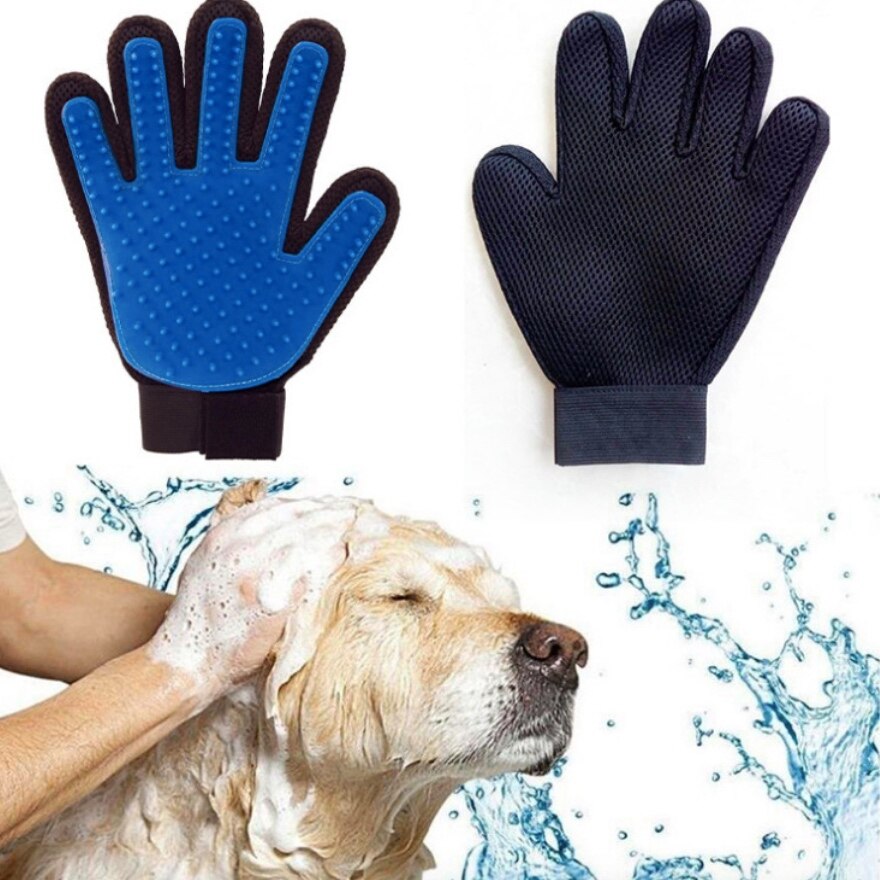 True Touch Pet Gloves Brush Massage Cleaning Cat A... Grandado