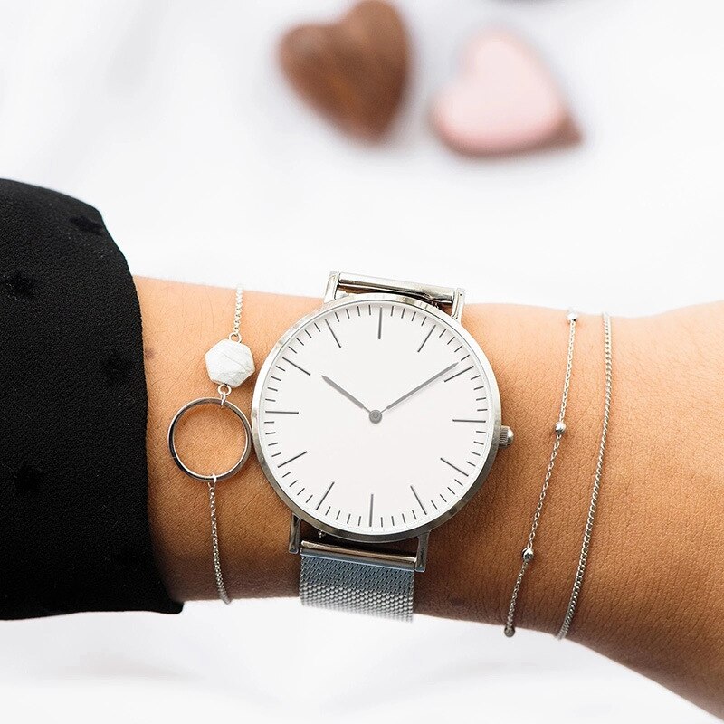 1PC Luxe Rose Gouden Horloge Vrouwen Armband Horloges Dames Casual Quartz Horloge Staal Dameshorloge Montre Femme Relogio
