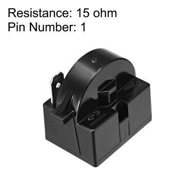15 ohm 1 pin køleskab ptc startrelæ sort