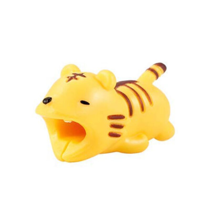 Adorable Animal USB Cable Cover For IPhone/Android/iPad Charger Organizer Wire Bite Protector Winder Earphone Cable Tool: 06