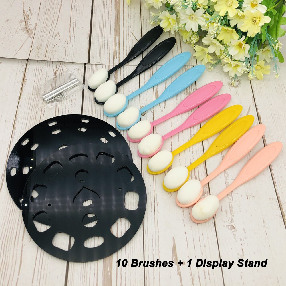 Mengen Gereedschap Borstel Tekenen Schilderen Brush Up Kwasten Flat Top Make Up Schilderij Borstels Voor Scrapbooking Kaart Handgemaakte