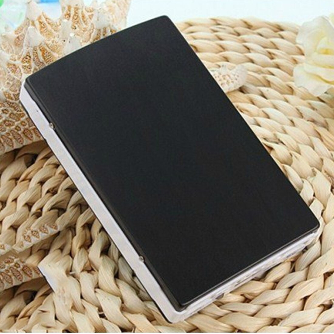 30000 Mah Hoge Capaciteit Solar Batterij Draagbare Oplader Dual Output Usb Externe Batterij Langdurige Voor Mobiele Telefoon Solar: Black