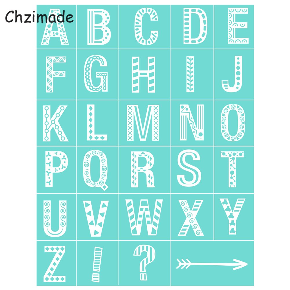 Chzimade-Plantilla de serigrafía autoadhesiva con letras y mariposas, malla de transferencia de 8,5x11 &quot;para camisetas, manualidades hechas a mano, bricolaje: 3