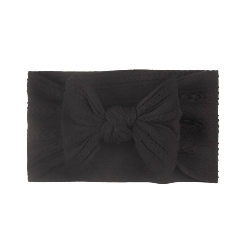 1Pcs Floral Bows Baby Headband Dot Bowknot Hairband Baby Girl Headbands nylon chiffon Kids Hair Band Girls Hair Accessories: 17