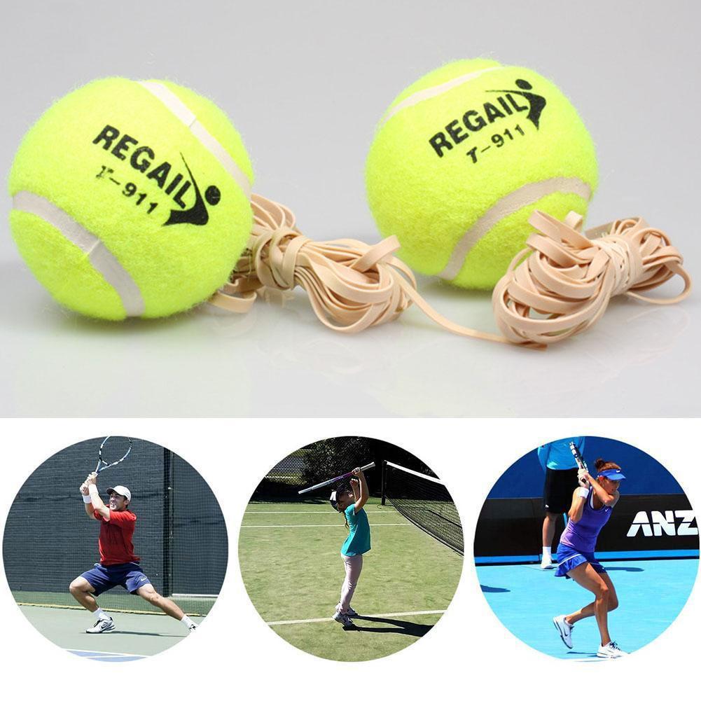 Tennis Trainer Tennis Ball Practice Single Self-Study Training Beginner Rebound Tool Single with Rope Training Tennis Elasc A4E3