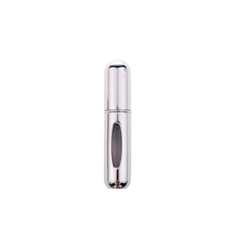 XZJJA Bodem gevulde Mini Parfum Spray Flessen Metalen Shell Spray Verstuiver Draagbare Reizen Parfum Opslag Fles Punten Bottelen: Silver Spray Bottles