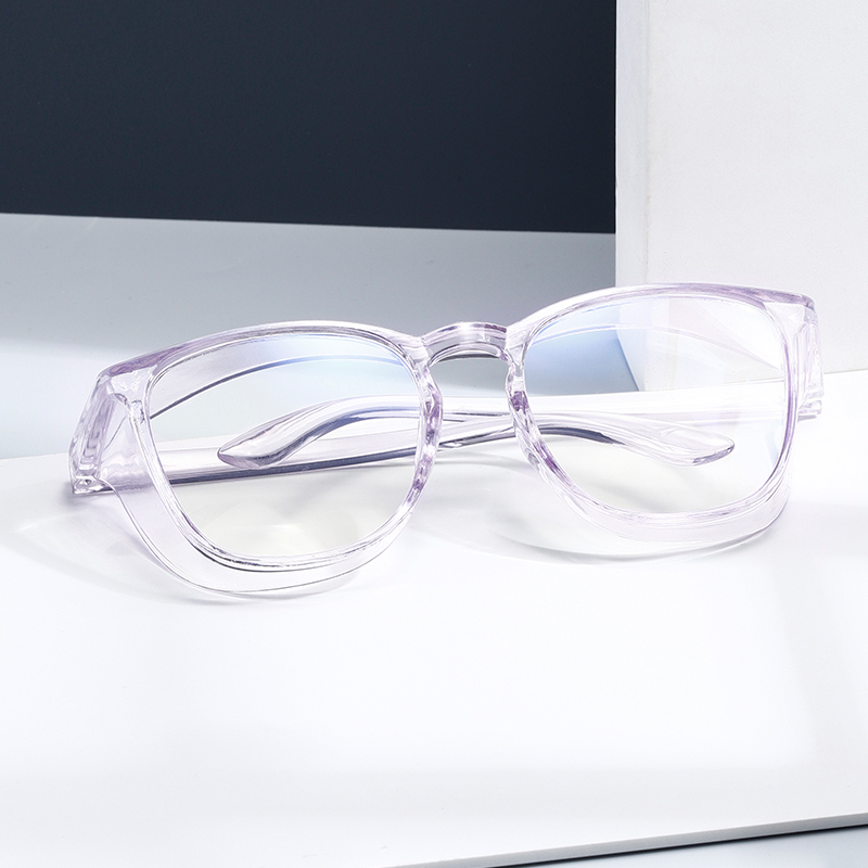 Anti Blue Light Glasses Lightweight PC Frames Square Clear Lens Glasses Anti Pollen Safety Goggles Eyewear Accessories