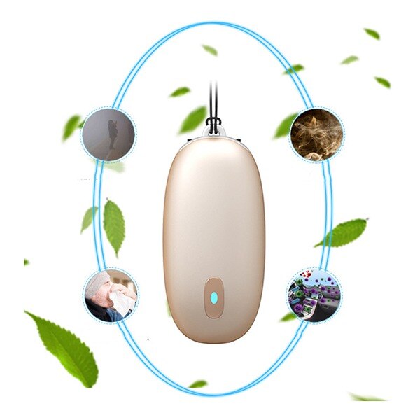 Personal Wearable Mini Portable 580MAh Battery 20 Million Negative Ion Hanging Neck Air Purifier Car Purifier: Category 3