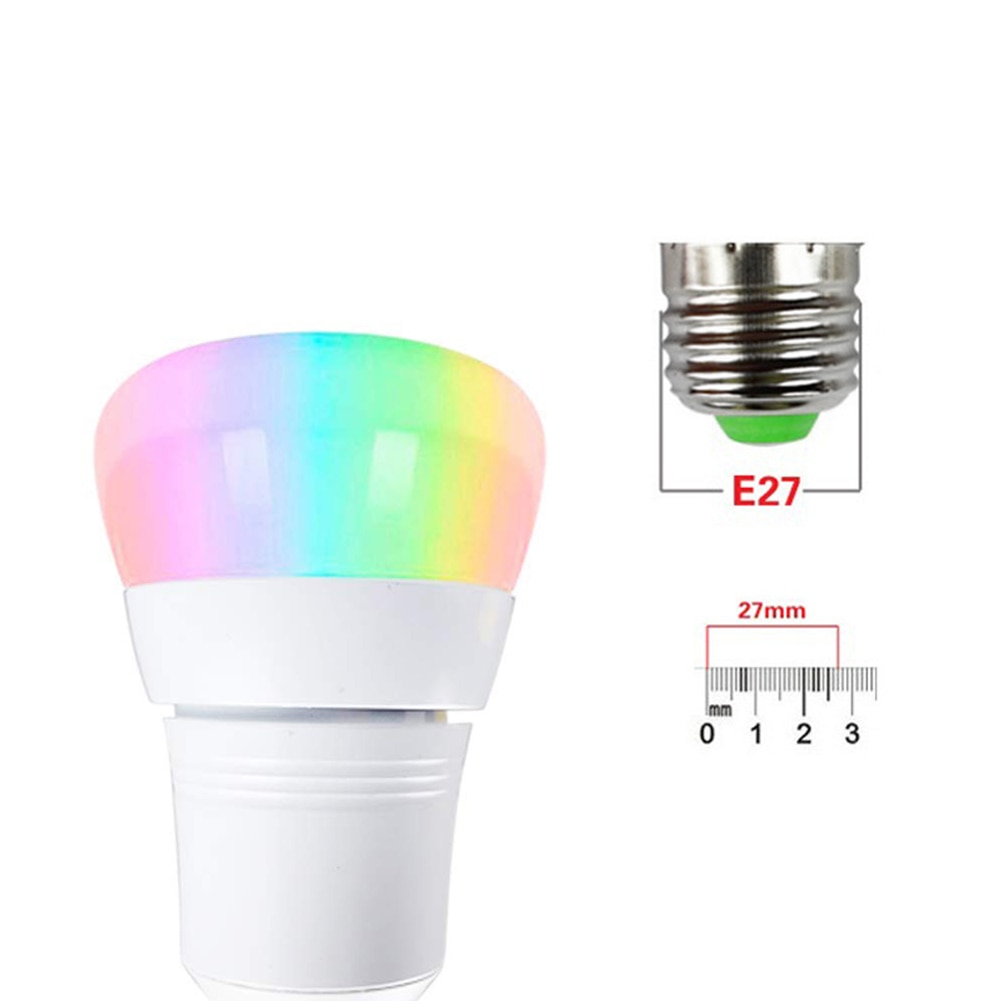 WiFi Bulb RGB Smart Light 15W Remote Mobile Phone Control Smart Bulb Wireless Smart Home Automation Lamp For Alexa Google Home: E27