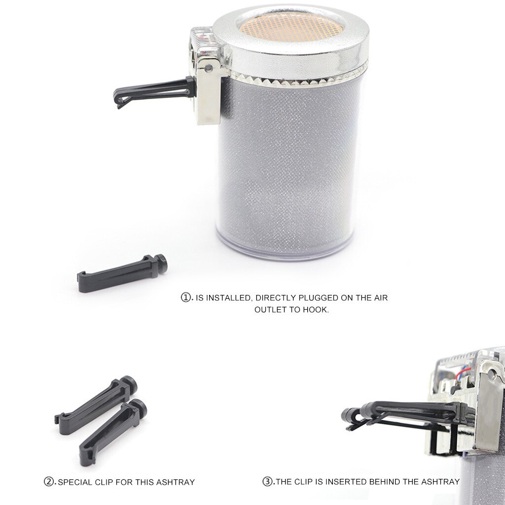 Kleurrijke Auto Asbak Met Led Verlichting Met Led Licht Outdoor, Kleurrijke Vrachtwagen, Asbak Algemene Automotive Interieur