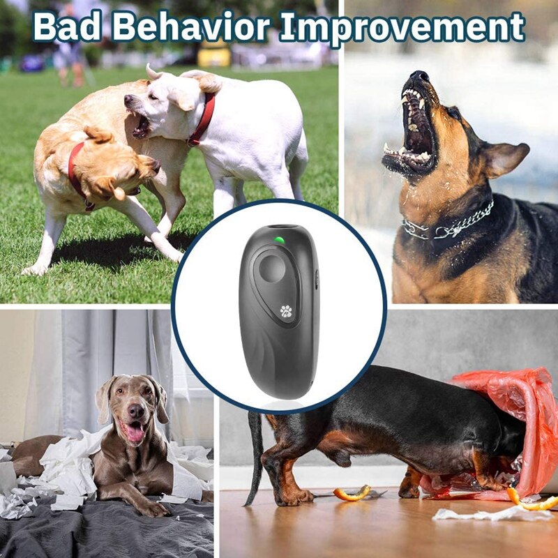 Ultrasone Dog Bark Stopper Anti-Blaf Apparaat 2 In 1 Dog Training Aid Instrueren De Hond Lopen veilig Buiten