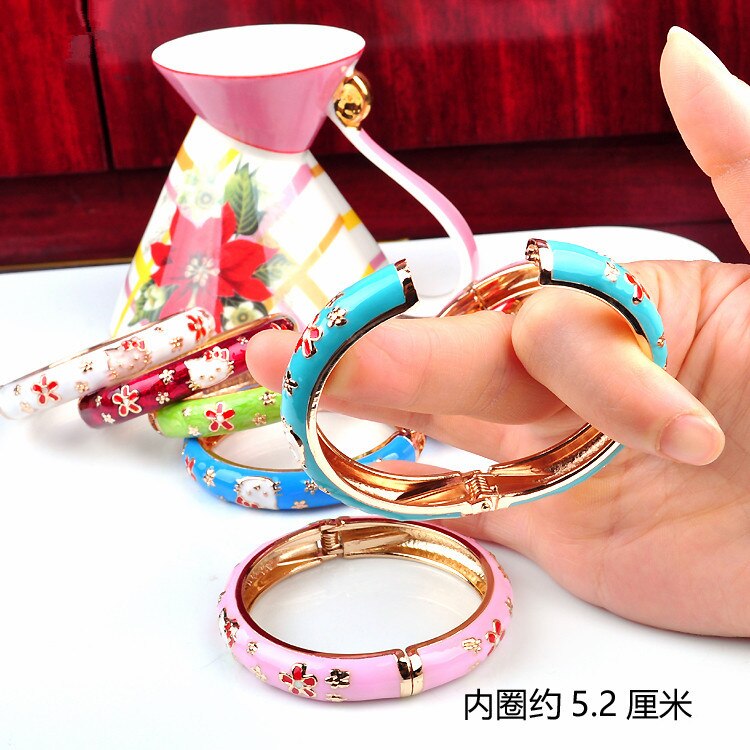 Bracelet cloisonné 10 pièces Bracelet enfant bande dessinée Bracelet glacé