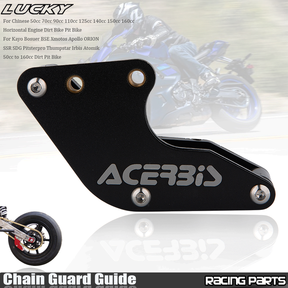 Nueva guía protectora de cadena CNC para motocicleta para IRBIS BSE KAYO SSR TTR XR CRF KLX 50 70 90 110 125 140 150 160cc Dirt Pit Bike Scooter: Multicolor