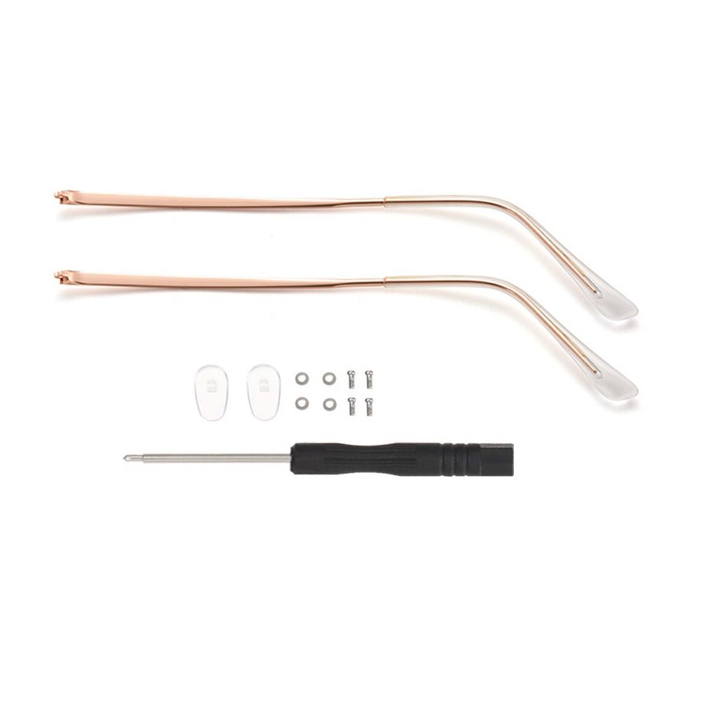 1 paar transparante voetbeschermers, brillen, vervangende pootjes, zonnebrillen, brillen, metalen pootjes, reparatieaccessoires voor brillen.: Grijs