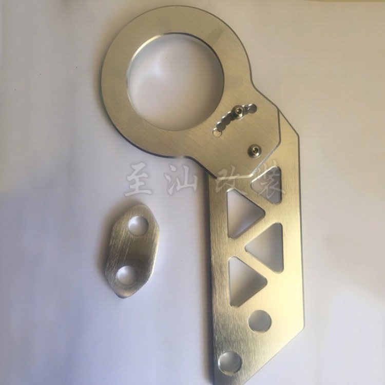 adjustable VMS split rear towing hook tail hook car modification rear rod towing hook decorative towing hook: silver