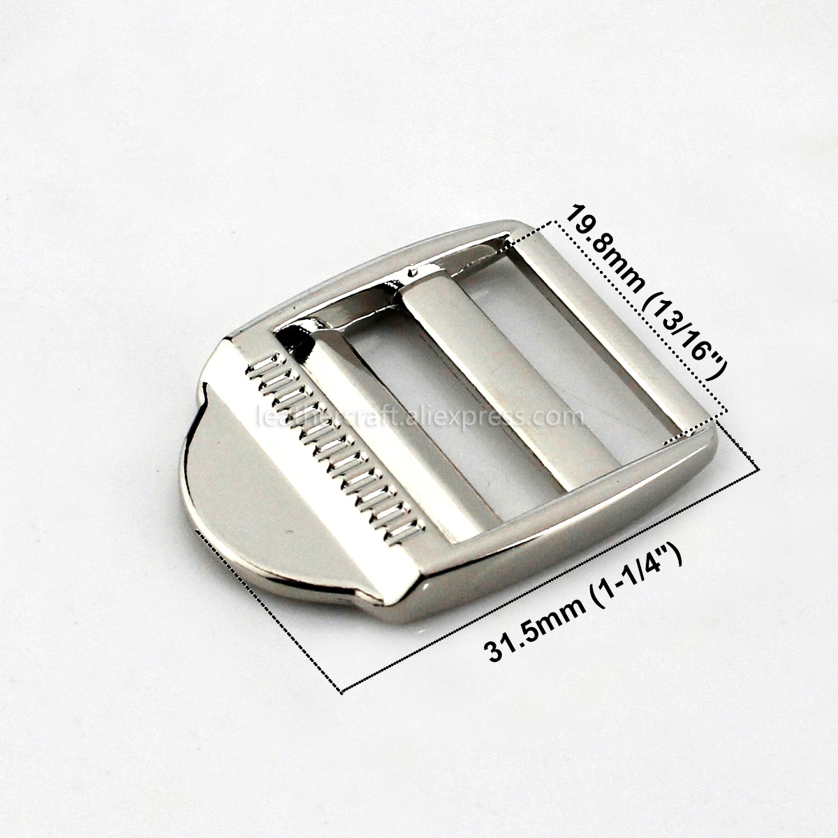 1 stücke Metall 2 Bar Schnalle für Gurtband Rucksack Tasche Strape Gürtel Leder Handwerk Geldbörse Haustier Kragen Verschluss