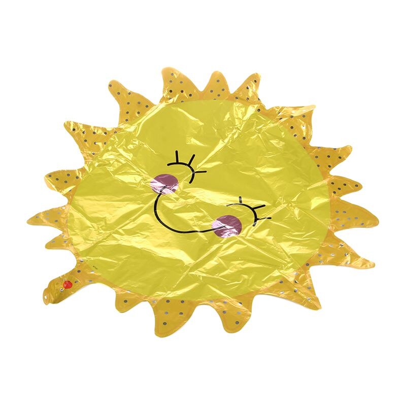 Glimlach zon ballonnen folie ballonnen voor gelukkige verjaardag decoraties bruiloft (geel )65*65cm