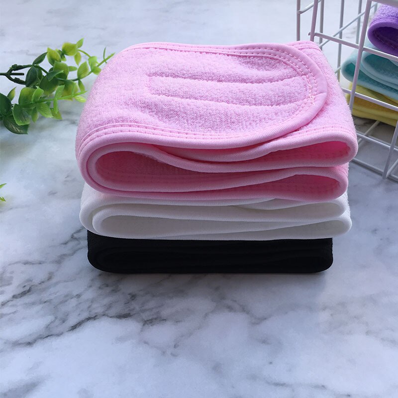 Adjustable Facial Hairband Makeup Head Band Toweling Hair Wrap Shower Cap Stretch SPA Facial Velcro Headband DIY Hair Acessories